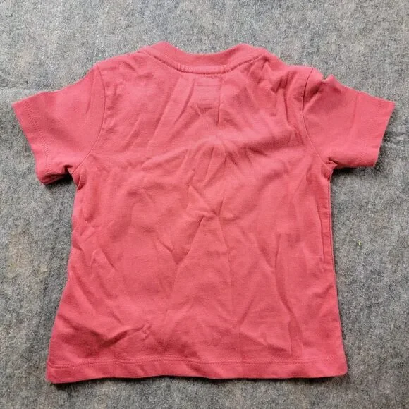 Ralph Lauren Baby Crew Neck T-Shirt size 9M Pink Short Sleeve Pony Logo - Picture 2 of 4